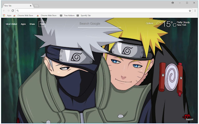 Kakashi Hatake Hd Wallpaper Naruto New Tab