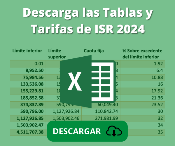 Descargar tablas ISR 2024