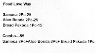 Food Love Way menu 1