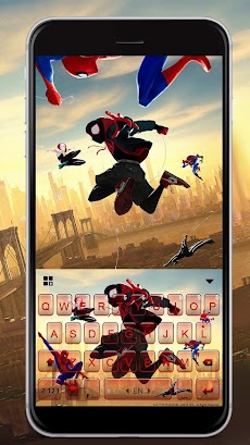 最新版、クールな Into The Spider Verse のテーマキーボードのおすすめ画像2