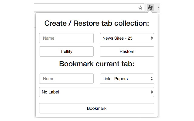 Trellify Tabs chrome extension