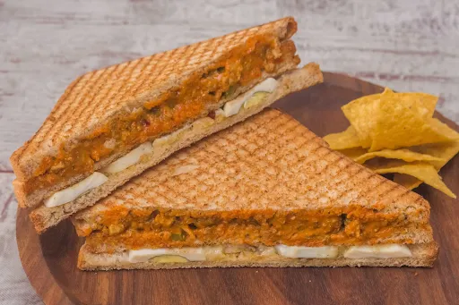 Egg And Chicken Pahadi Grilled Sandwich