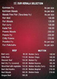 Boban Residency Hotel menu 2