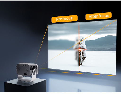 Title 2, Home HD Portable Projector With Bracket Enjoy H...