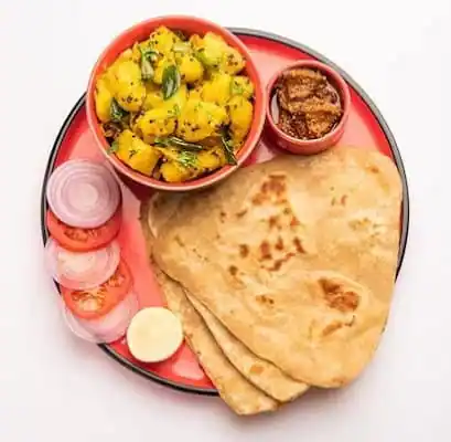 Aloo Sukhi Sabji [250Ml] + [2 Bihari Paratha] - Darbhanga Sepcial