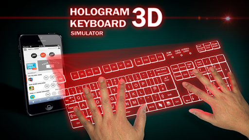 Keyboard Hologram 3D Simulator