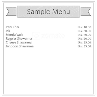 Hyderabad Irani Chai menu 3