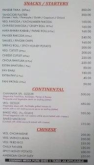 Chanakya Restaurant menu 2