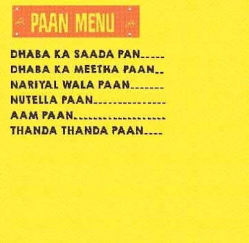 Dhaba - Estd 1986 Delhi menu 