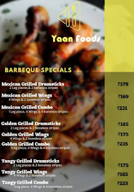 Yaanfoods menu 1