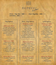 Boteco menu 1