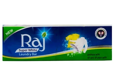 Raj Super White Laundry Bar - 1 kg