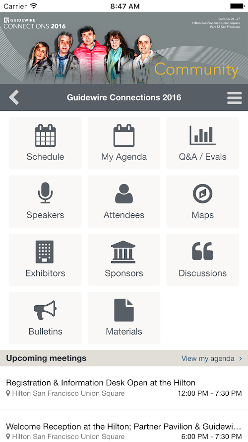 Android application Guidewire Connections 2016 screenshort