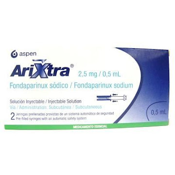 Arixtra Fondaparinux Sódico 2.5mg/0.5ml Aspen Caja x 2 Jeringas  