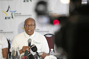 Former cabinet spokesperson Mzwanele Manyi addresses the media  at the Joburg Theatre in Johannesburg  yesterday, where he announced that he is joining the African Transformation Movement  party. 