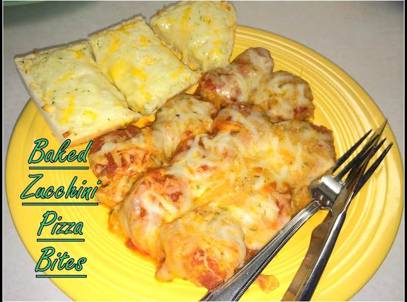 Baked Zucchini Pizza Bites