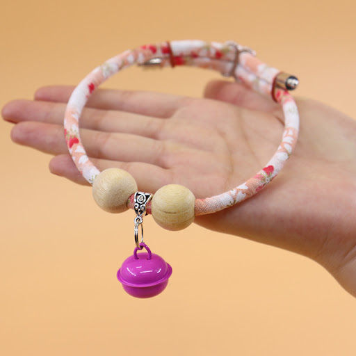 Title 1, Camphor Wood Insect Repellent Pet Bell Necklace...