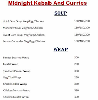 Midnight Kebab & Curries menu 1