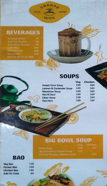 Orange Wok menu 