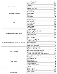 Kottayam Cafe menu 1