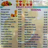 Shree Krishna Juice Bar menu 1