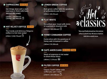 Cafe Coffee Day menu 