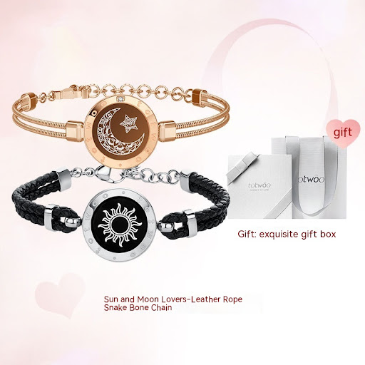 Title 4, Couple Leather Rope Snake Bone Induction Intera...