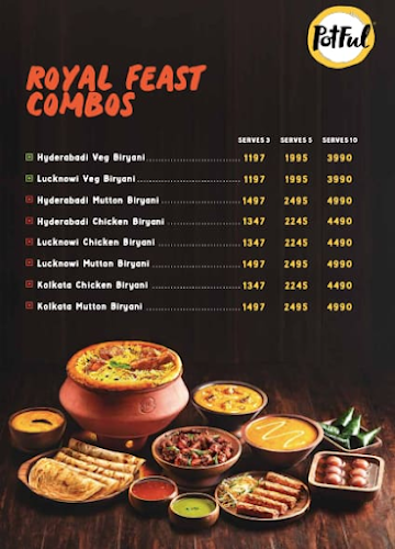 Potful - Claypot Biryanis menu 