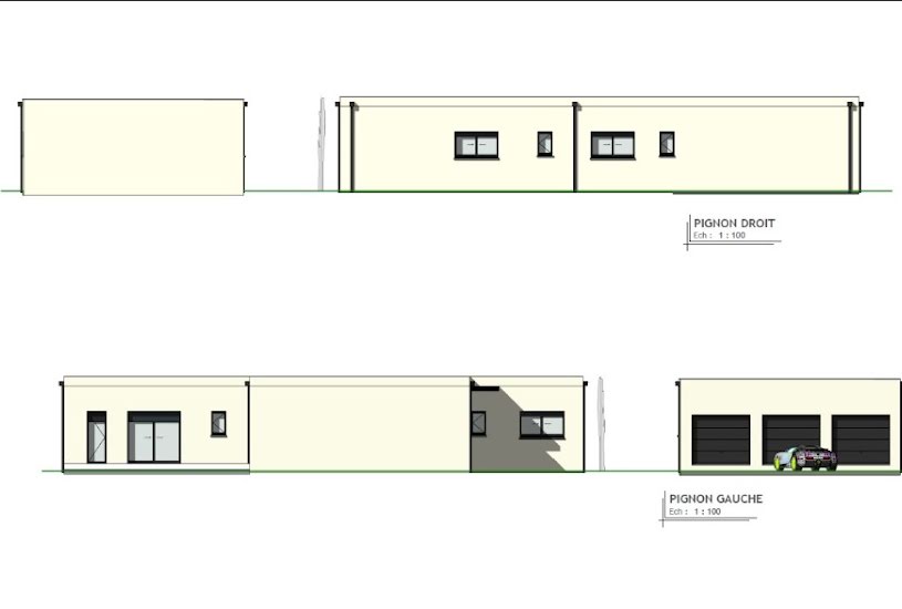  Vente Terrain + Maison - Terrain : 1 200m² - Maison : 209m² à Launaguet (31140) 