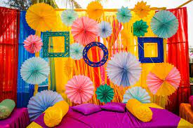 background haldi ceremony decoration