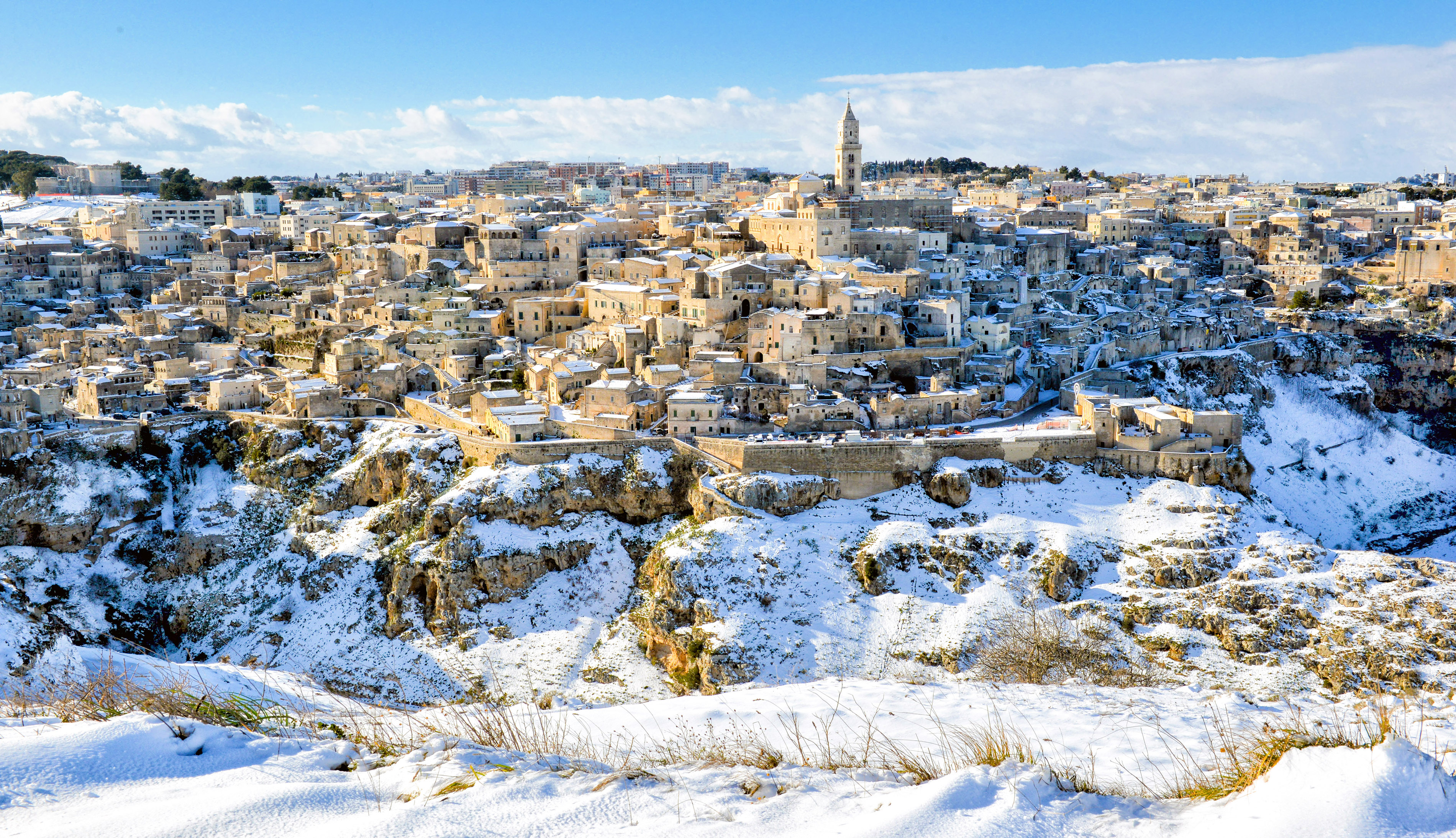 Matera innevata di Diana Cimino Cocco