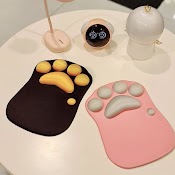 Miếng Lót Chuột Cỡ Lớn Có Đệm Đỡ Tay Silicone Pad Chuột Hình Chân Mèo Cute - Piin House