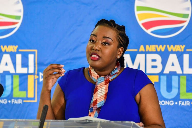 Former DA KwaZulu-Natal MP Mbali Ntuli.