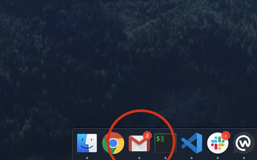 Gmail app badge notification