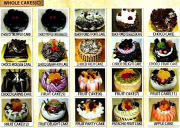 Sonya Bakery Cafe menu 