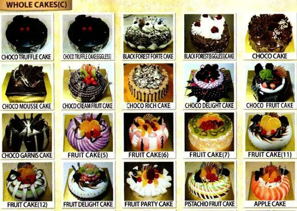 Sonya Bakery Cafe menu 