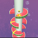 Cover Image of Unduh Watermelon Helix Jump - Tower Helix Crush 1 APK