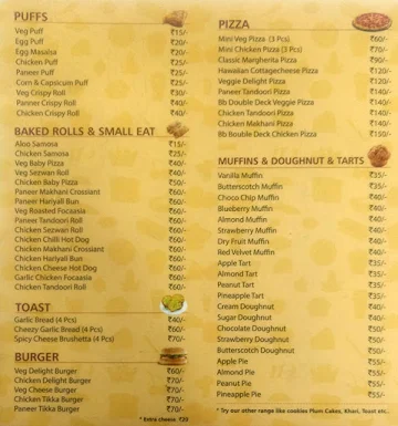 Brownbear menu 