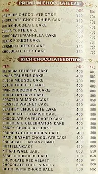 The Cake House menu 2