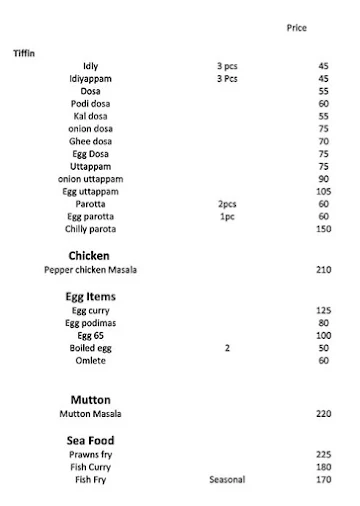 Roti Dal Express menu 