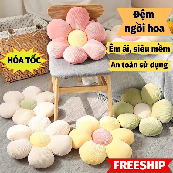 Đệm Lót Ghế Bông Hoa Đệm Ngồi Bệt Trang Trí Xinh Xắn Nhiều Màu Papaa.home