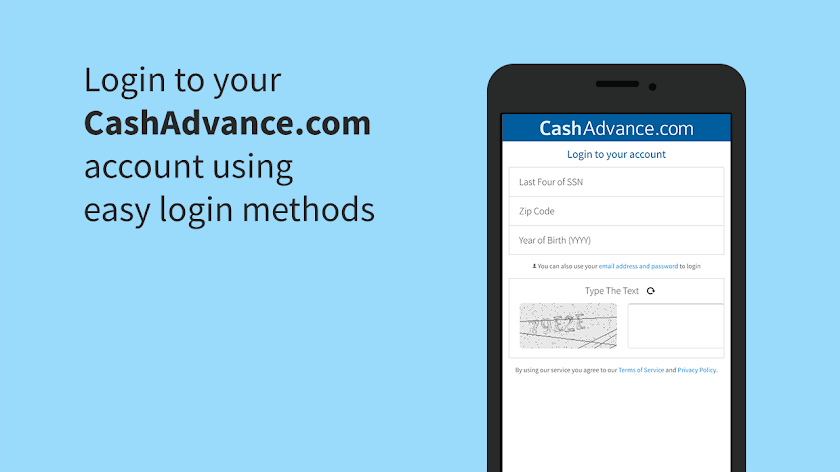 CashAdvance.com Mobile Screen 3