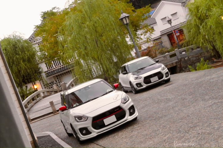 スイフトスポーツのいつもイイね＆コメントありがとうございます(*´▽`人)♡・写活の秋・お客様をおもてなし✨・ひでぴすさんありがとう！・ダム活＆道の駅巡りに関するカスタム事例の投稿画像1枚目