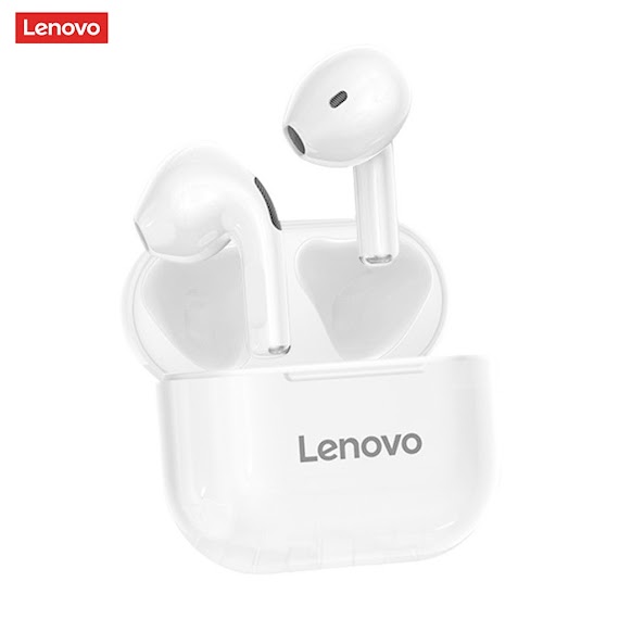 Set 2 Tai Nghe Nhét Tai Lenovo Lp40 Không Dây Tương Thích Bluetooth 5.0 Tích Hợp Micro Điều Khiển Cảm Ứng Âm Thanh Nổi