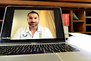 Dean Elgar during a virtual press conference from the team hotel in New Zealand.