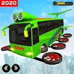 Flying Bus Army Robot Hero : Robot Games Apk