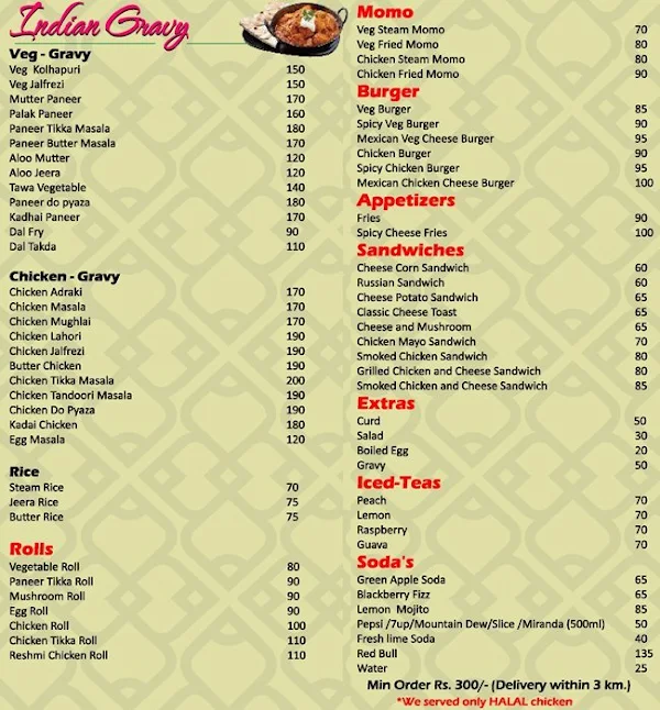 Fa-bio Food Court menu 