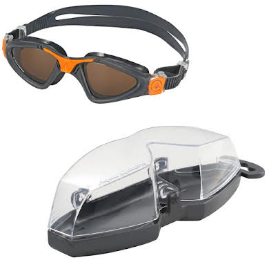 Aqua Sphere Kayenne Goggles - Gray/Orange with Brown Polarized Lens alternate image 1