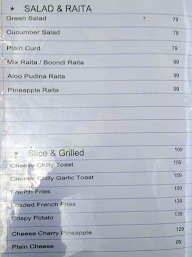 Aroma The Green's menu 2