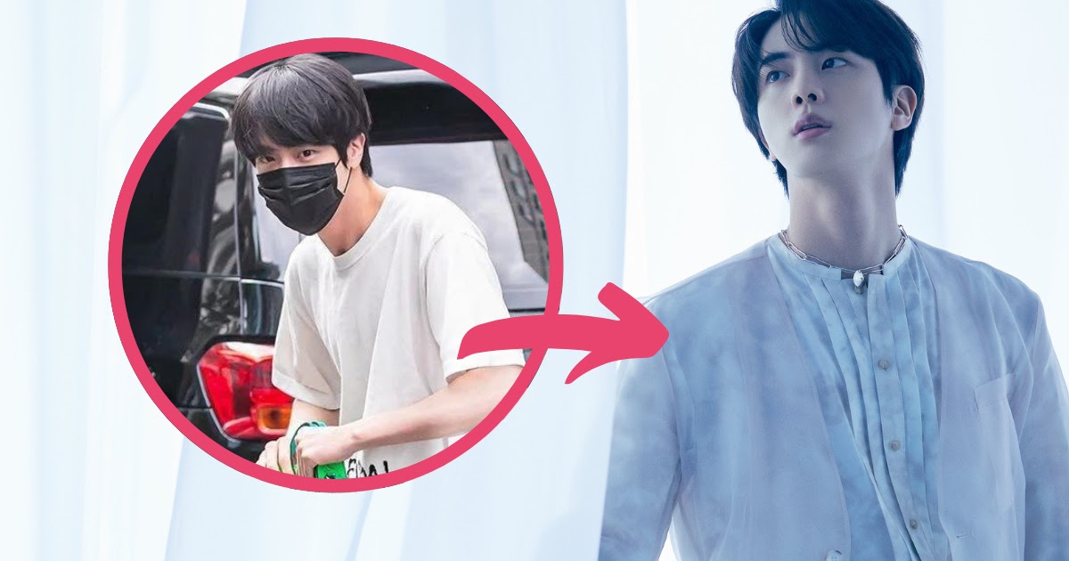 BTS's Jin Goes Viral For The Precious Way He Holds His Bags - Koreaboo